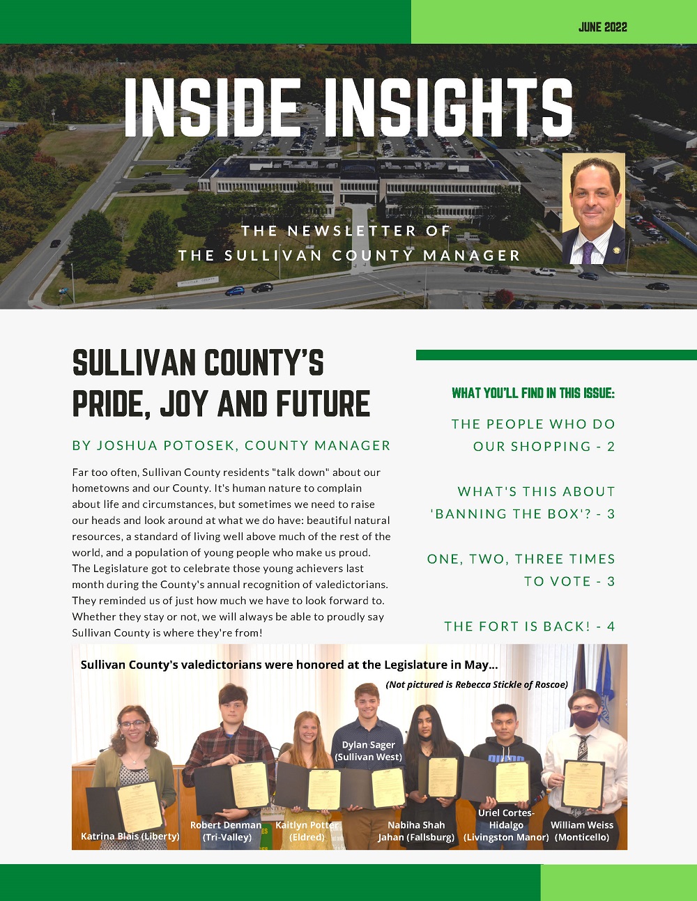 County Manager's June 2022 Newsletter