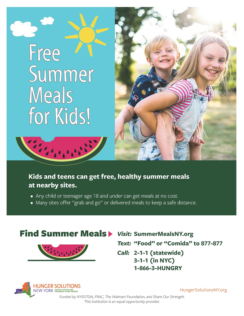 Free Summer Meals Poster