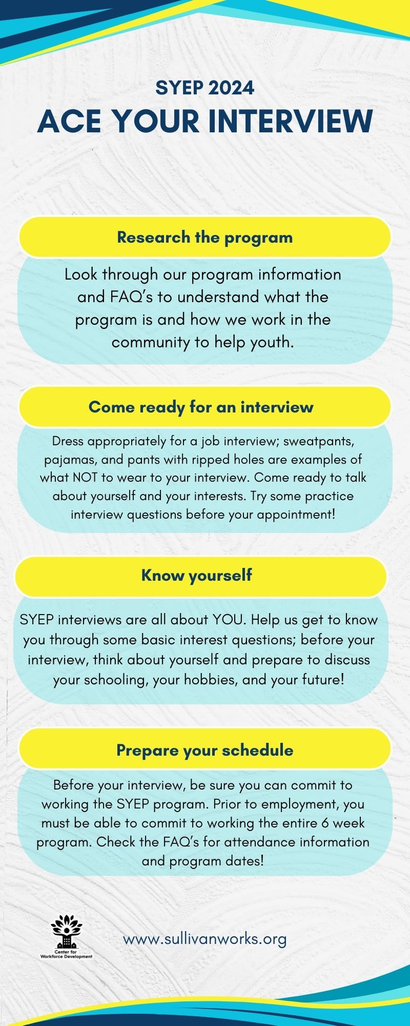 Interview Tips infographic